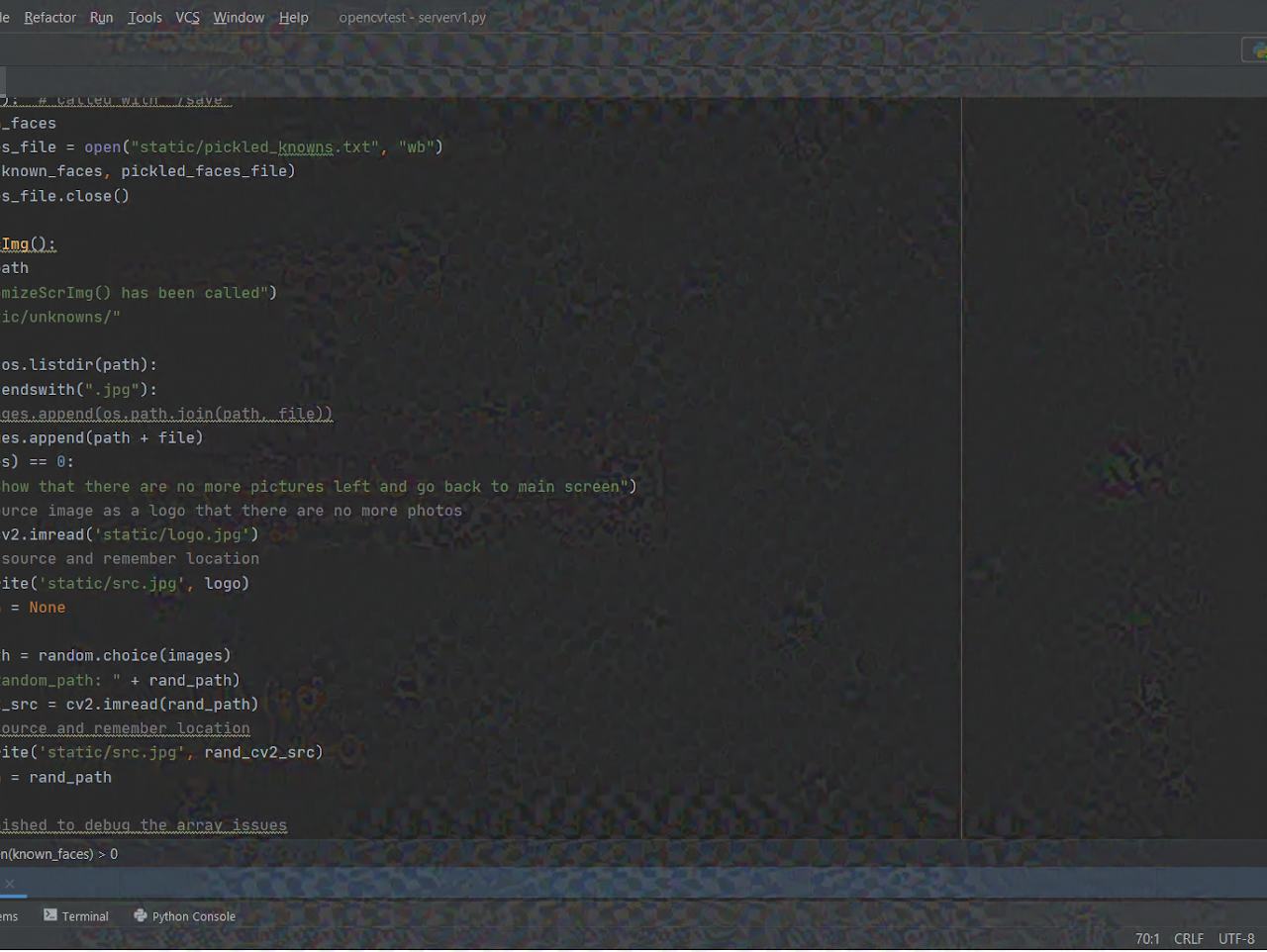 Python source for the face-blindness tool