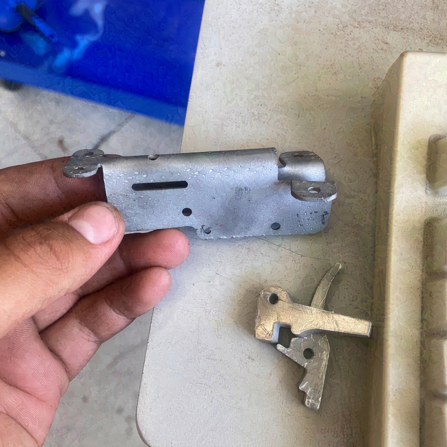 Spear Launcher Mechanism - Sheet metal finger brake