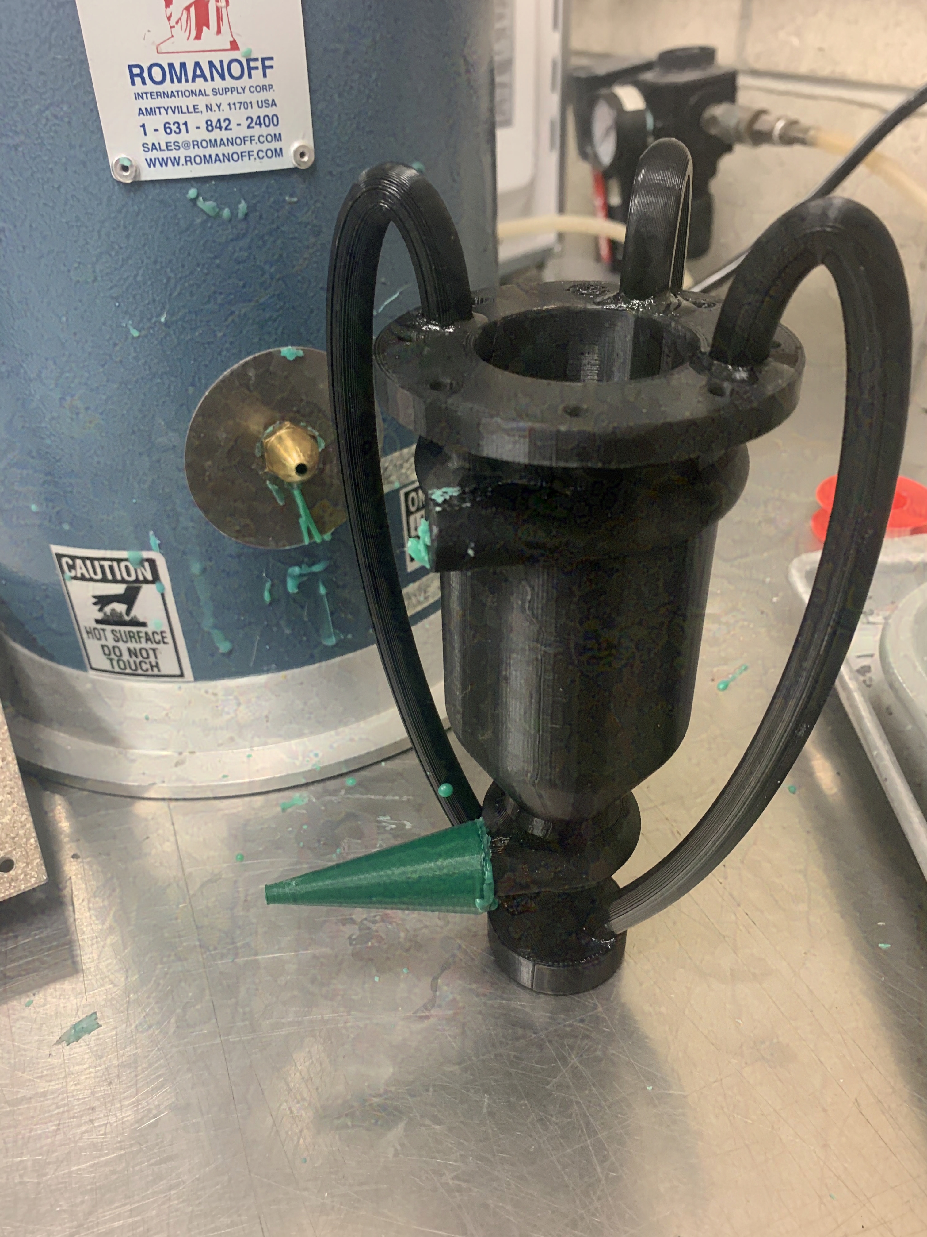 3D-printed casting pattern with U-shaped regenerative cooling channels