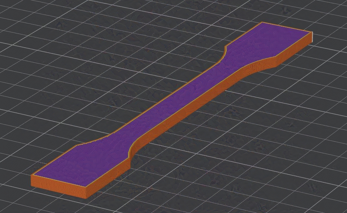 Diagram showing outline walls and coaxial infill orientation